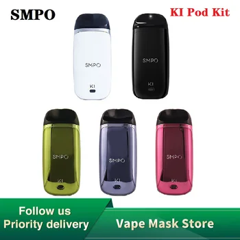 

Original SMPO KI Pod Kit with 650mAh Battery & 1.8ml Pod Cartridge TC Kit Zinc Alloy E-cigarette Pod System Vape Kit Vs Drag X