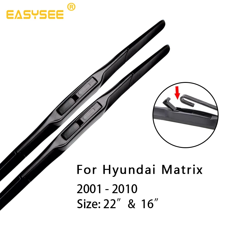 PNSL Car Windscreen Windshield Wiper Blades for Hyundai Matrix Fit Hook Arms 2001 2002 2003 2004 2005 2006 2007 2008 2009 2010 | Автомобили