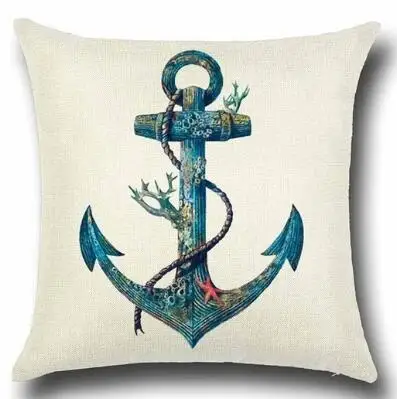 5 ZENGIA морская Русалка Подушка раковина крышка Средиземноморский Decoracion Marinera синяя подушка в морском стиле чехол для украшения дома - Цвет: 5