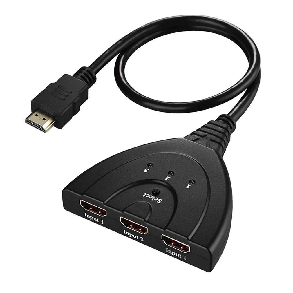

High Performance HDMI 3-In 1-Out (3 to1) HDMI Auto Switch with 1.5 ft. Cable Support 3D automatic operation