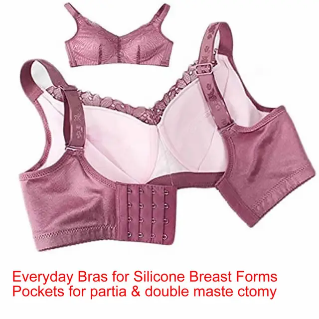 Bra + Insert Silicone Breast Form Seamless Pocket Filling