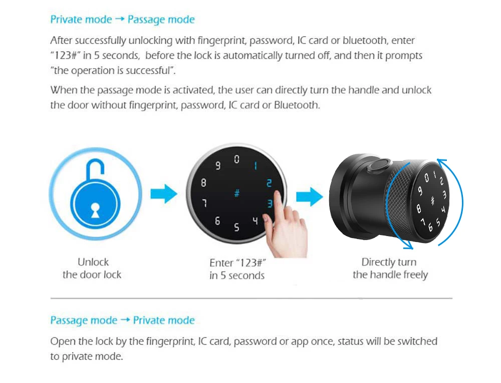 Bluetooth, отпечаток пальца дверной замок Умный Замок Porta дверной замок Электронный Keyless беспроводной приложение дистанционное управление разблокированные смартфоны