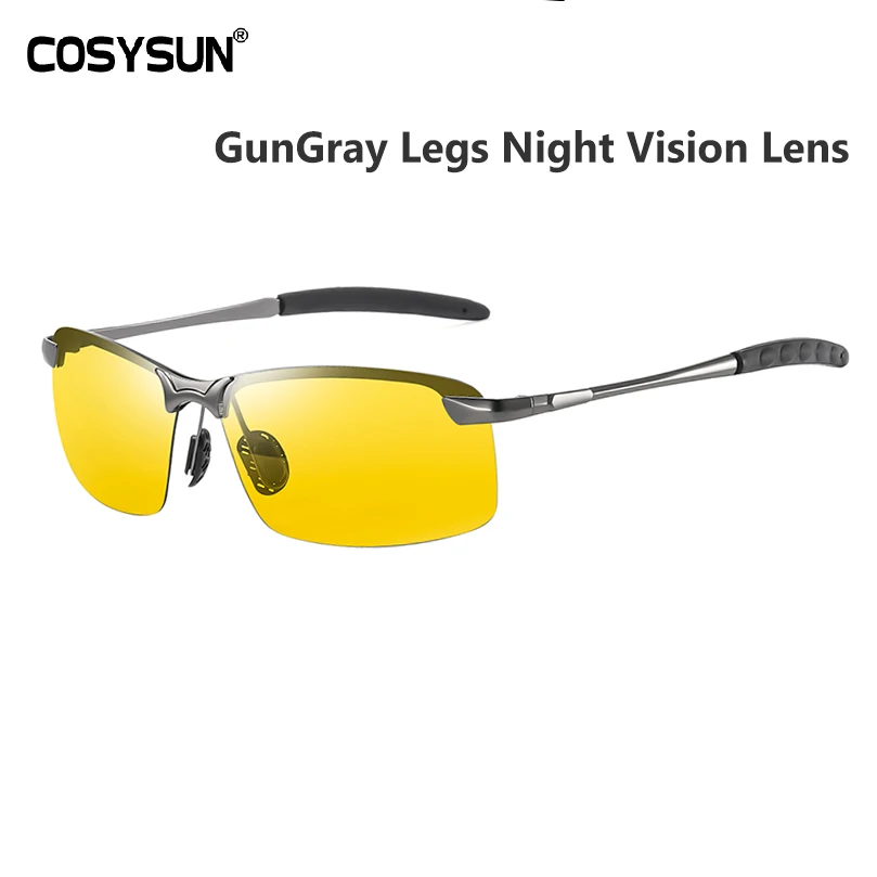 Graylegs NightVision Водительские солнцезащитные очки, мужские очки дневного ночного видения, HD очки для вождения, поляризованные солнцезащитные очки, мужские очки для вождения, фотохромные солнцезащитные очки - Цвет линз: Graylegs NightVision
