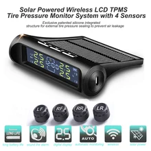 Monitoring-System Tyre-Pressure Solar-Power TPMS Digital Smart-Car Lcd-Display