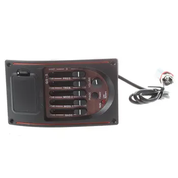 

Acoustic Guitar Pre-wired Preamp 5 Band EQ Tuner Piezo Pickup