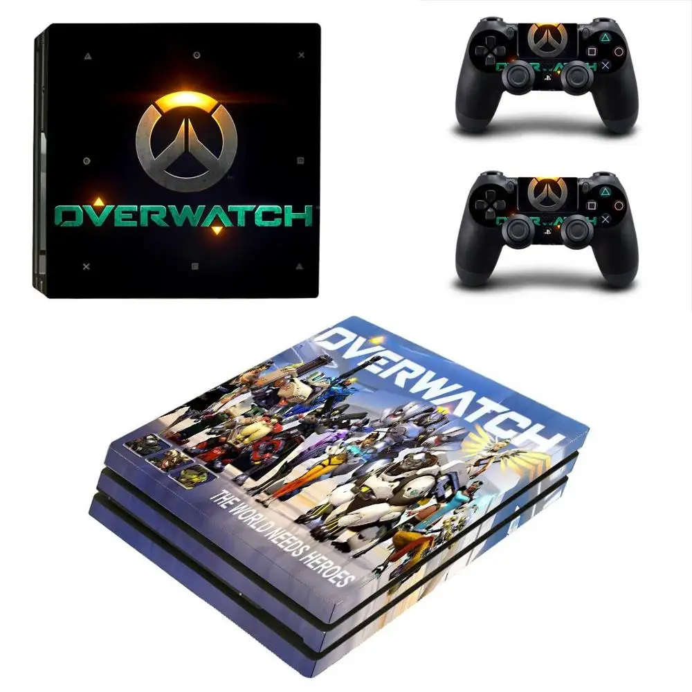 PS4 Pro sticker s Overwatch Play station 4 Pro Skin OW наклейки Pegatinas для playstation 4 Pro консоли и контроллера