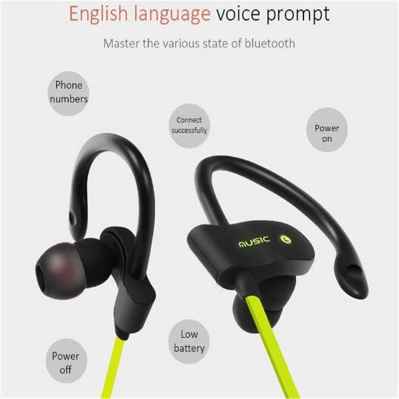 Беспроводные Bluetooth наушники стерео спортивные водонепроницаемые беспроводные