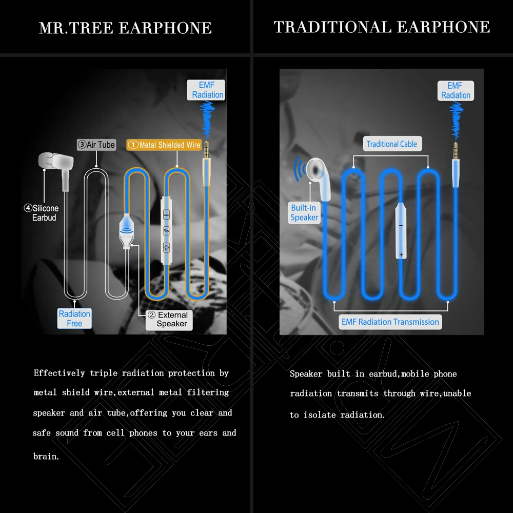 防辐射耳机和传统耳机的区别