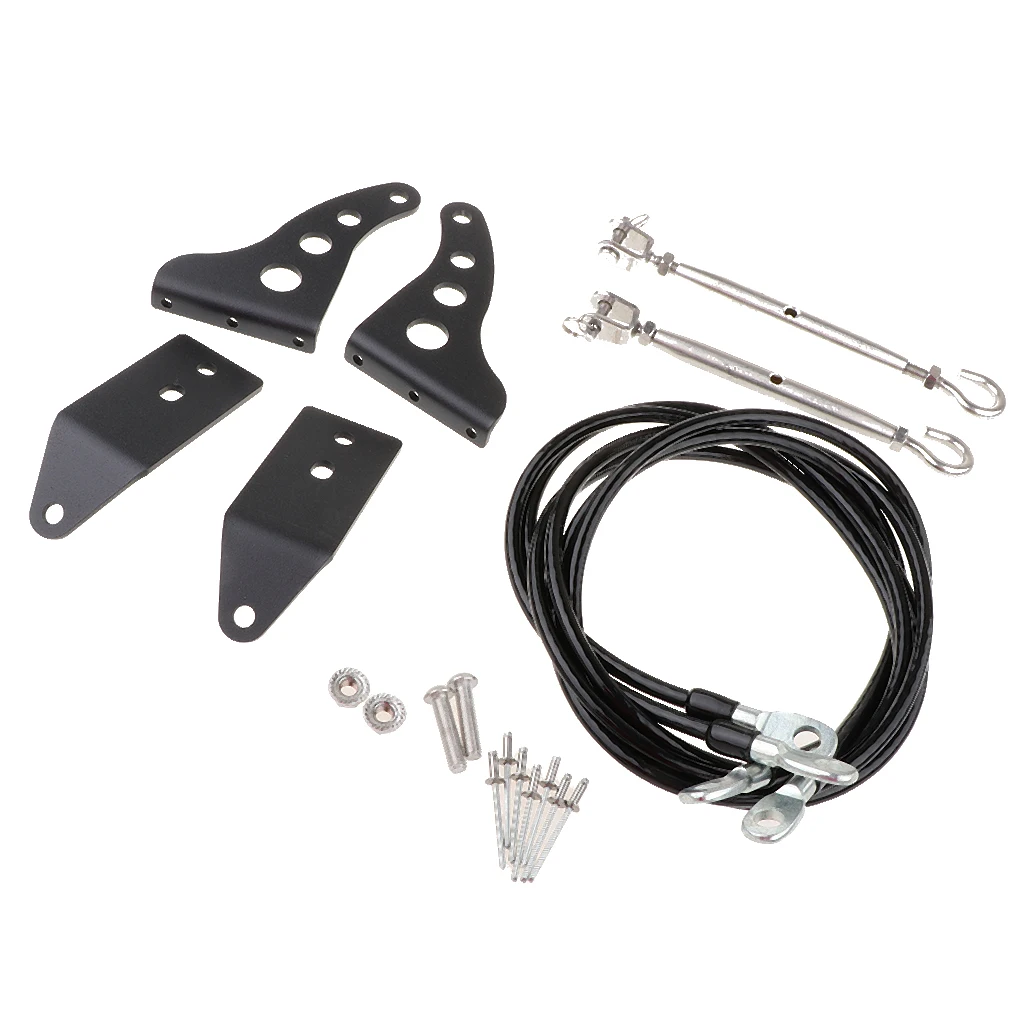 Черный болт на препятствие устранение веревки конечности Riser Kit для 07-17 Jeep Wrangler