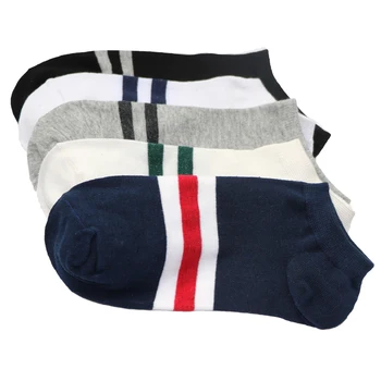 

3Pair New Men's Socks No Show Short Sock Summer Unisex Ankle Socks Casual Man Striped Ankle Socks For Male Female Meias Hommes