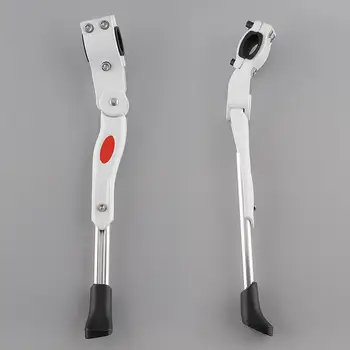 

Adjustable Aluminum Alloy White Kick Stand For Bicycle Mountain MTB Road New