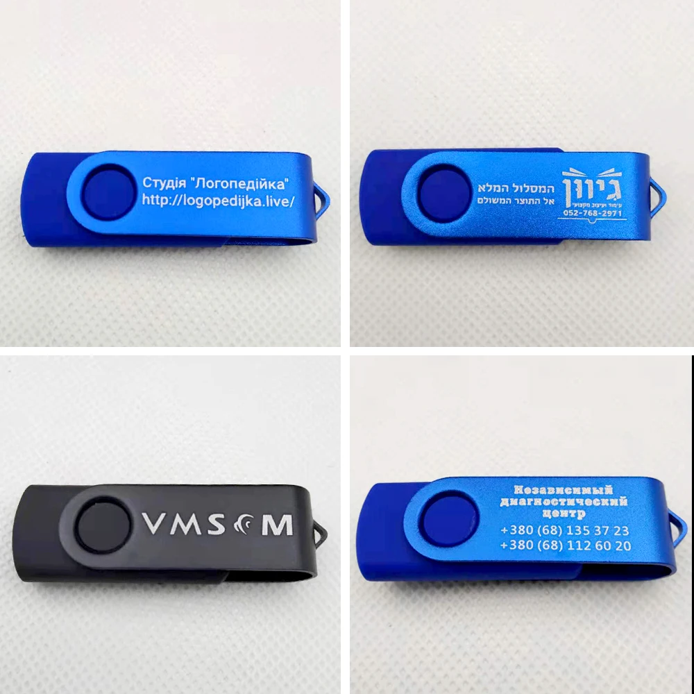 50pcs/lot metal usb flash drives 128G pendrive 64gb cle usb high speed memoria usb stick 32G 2.0 16G Pen Drive 4G custom logo usb flash drive for iphone