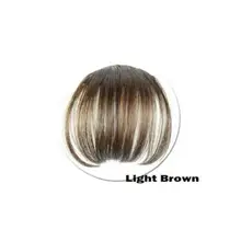 Новые женщины клип челка наращивание волос бахрома шиньоны накладные волосы синтетические на зажимах спереди Neat Bang CLA88