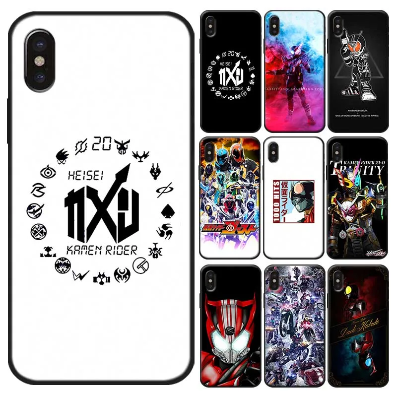 

For iPhone 11 11 pro 11 pro max 7 XR X 6S 8 XS MAX 6 7 8 plus SE 5S Soft silicone Cover Phone Case Kamen Rider