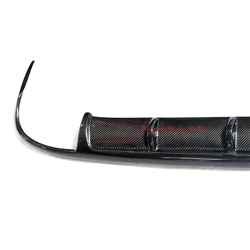 For Benz W212 AMG style Rear Bumper Exhaust Diffuser Lip Spoiler E350 E550 E300 Carbon Fiber Rear Lip for Standard Bumper 10-13
