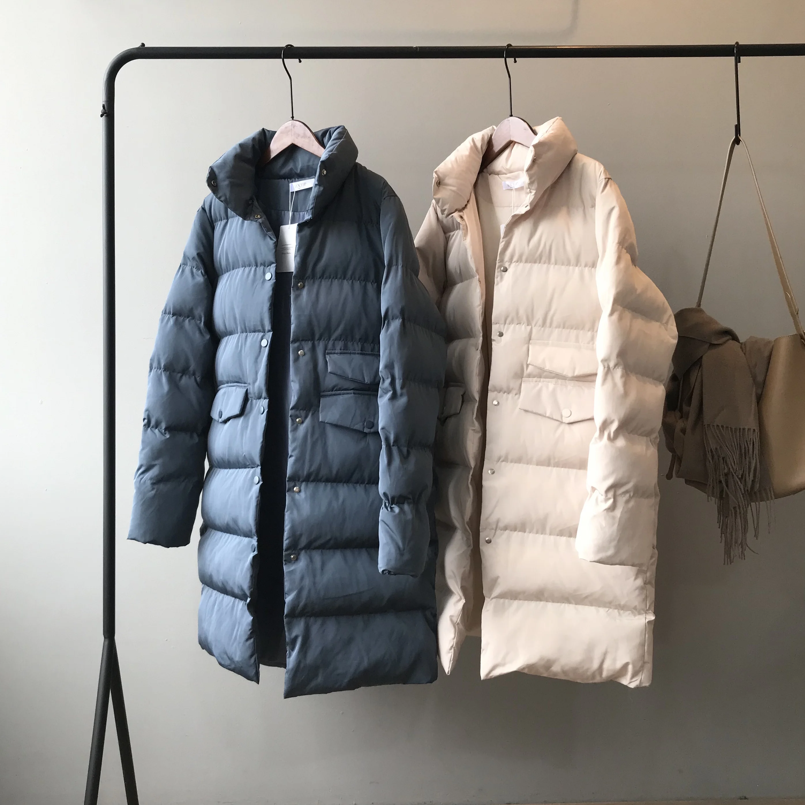 Thick Down Cotton Jacket Oversize Long Parkas 2020