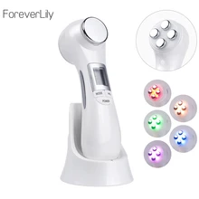 6 в 1 Mesoporation Электропорация светодиодный фотонный прибор для красоты салонный радиочастотный Массажер для подтяжки кожи лица