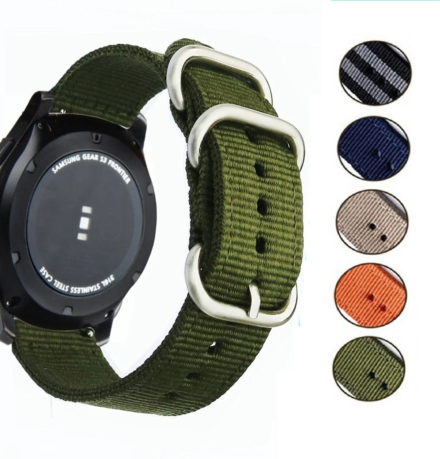 Ремешок нейлоновый для Xiaomi huami Amazfit Bip/Stratos 2 S 3/PACE/GTS/GTR 47 мм 42 | Наручные часы