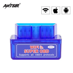 Super Mini Scanner de voiture ELM327 V1.5, outils de Diagnostic pour iOS/Android, lecteurs de Code OBDII 