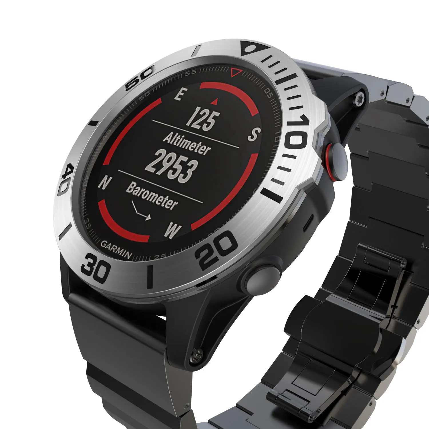 Стильный чехол с ободком и кольцом, клейкая Крышка для Garmin Fenix 5X/3, защита от царапин, металлический чехол, Смарт-часы для Garmin Fenix 5X