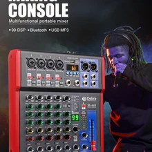 Console Effects Dj-Mixer Audio Karaoke-Recording Digital Debra Clean-Sound 6-Channel