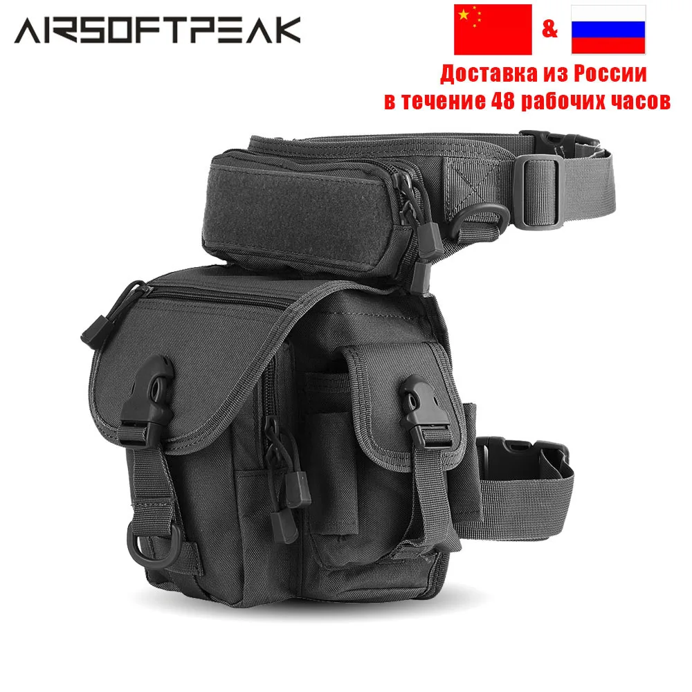 

Tactical Molle Drop Leg Bag 1000D Nylon Waterproof Men Waist Pack Leg Travel Belt Bag for Outdoor Hunting Hiking Cycling