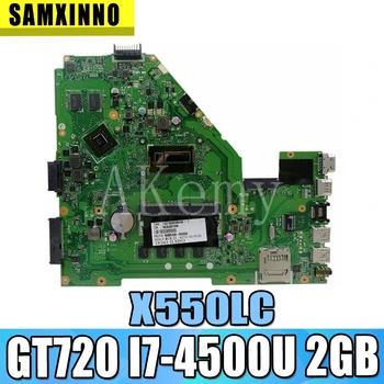 

X550LD motherboard For Asus X550LD X550LC A550L Y581L W518L X550LN laptop Mianboard original GT720M I7-4500U 2GB RAM