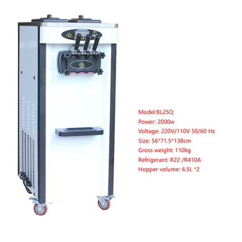 

Soft Ice Cream Machine Manufacturers / New industrial stainless steel table top soft serve ice cream machine with 3 flavors