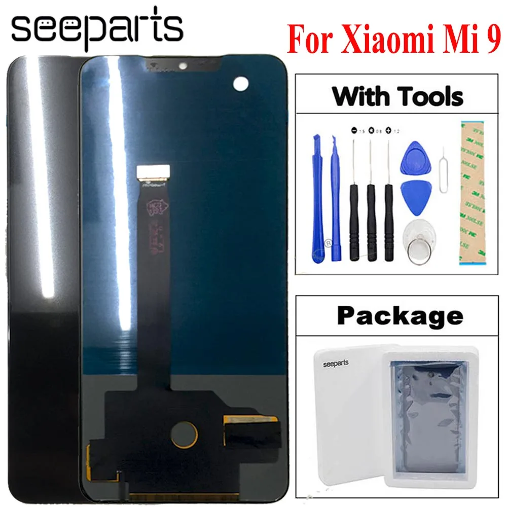 

TFT For Xiaomi Mi 9 LCD Display Touch Screen Digitizer Assembly mi9 lcd with frame 6.39" For Xiaomi mi 9 screen Replace