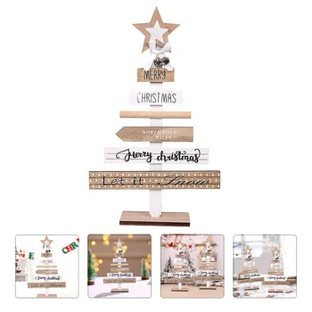 

1Pc Desktop Decor Xmas Desktop Decor Christmas Desktop Tree Christmas Ornament for Tabletop Party Office Home