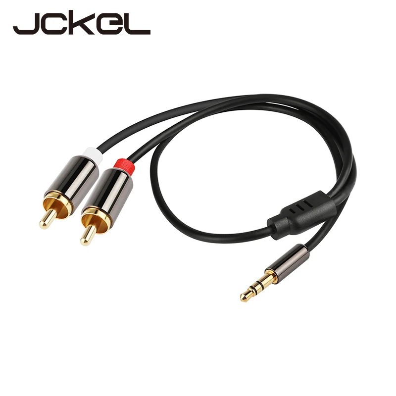 3.5mm Jack Cable 2RCA to 3.5 Audio RCA Male AUX for Headphone Speaker Amplifier Phone |
