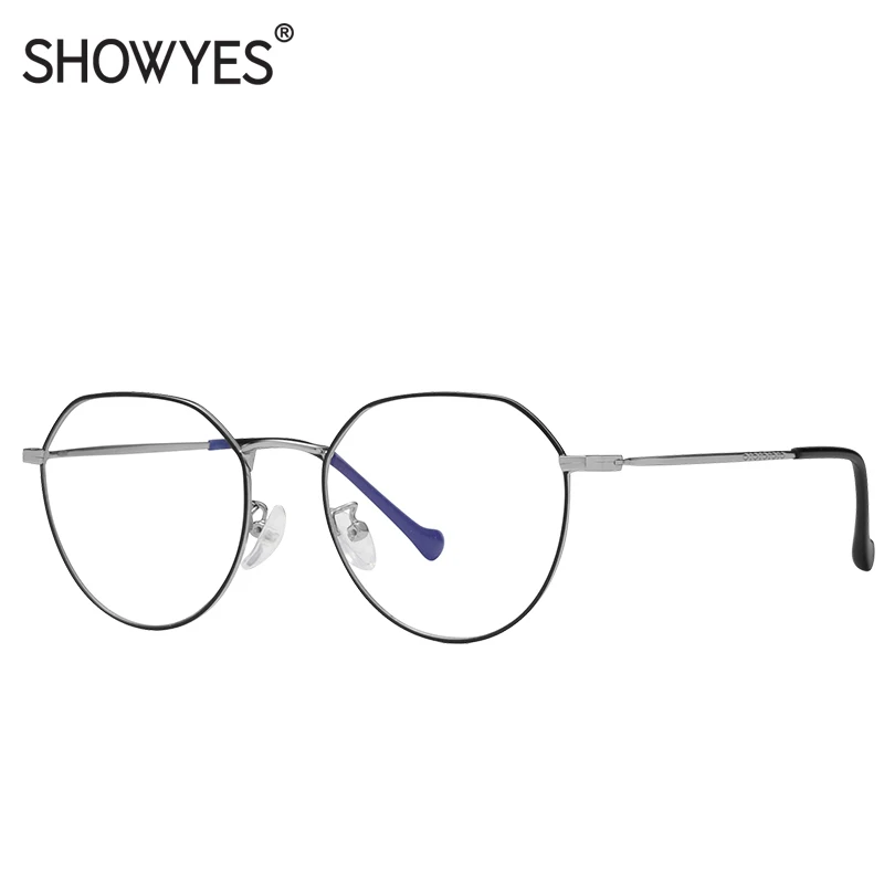 SHOWYES синие блокирующие очки женские простые легкая оправа известный дизайнер