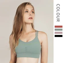 Новое поступление, жилет, спортивный бюстгальтер, спортивный топ, крест-красота, задняя сторона, ударопрочный, Спортивное нижнее белье, быстросохнущий, бегущий спортивный тренировочный бюстгальтер для женщин
