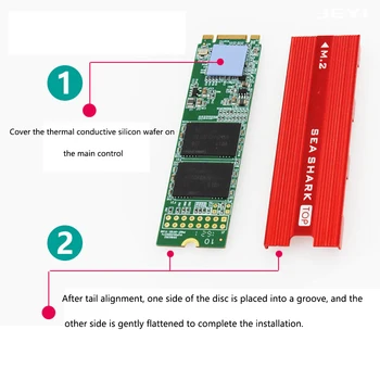 

M.2 Computer Heatsink SSD Cooler Cooling Pad Radiator Fin Replacement Aluminum Laptops Mini Practical Hard Disk Ultra Thin