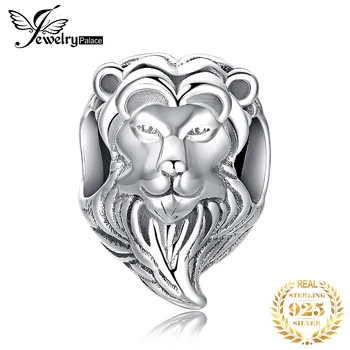 

JewelryPalace Brave Heart 925 Sterling Silver Lion Head Charm Beads Fit Bracelets For Women As Beautiful Gifts New Hot Sale