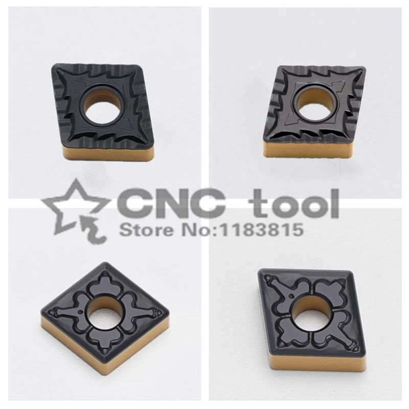 

10pcs CNMG120404-TM CNMG120408-CQ carbide insert Two Color Turning tools lathe cutter blade machining steel parts CNMG120408-TM