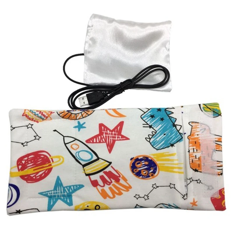 rocket pattern Usb подогреватель молока воды дорожная коляска изолированная сумка детская бутылочка для кормления подогреватель - Цвет: rocket pattern