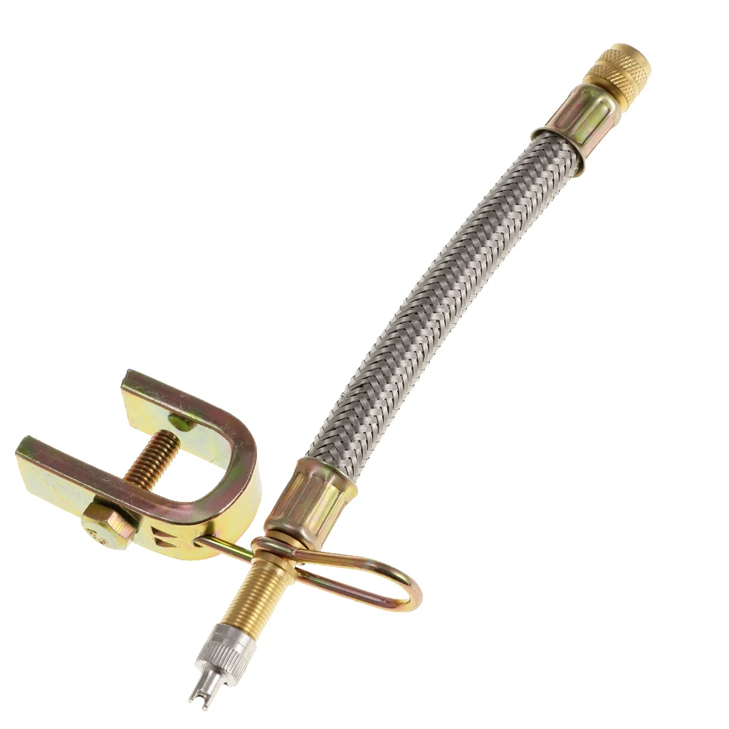 Truck Trailer Vehicles Tire Tyre Valve Extension Adaptor With Metal Clamp