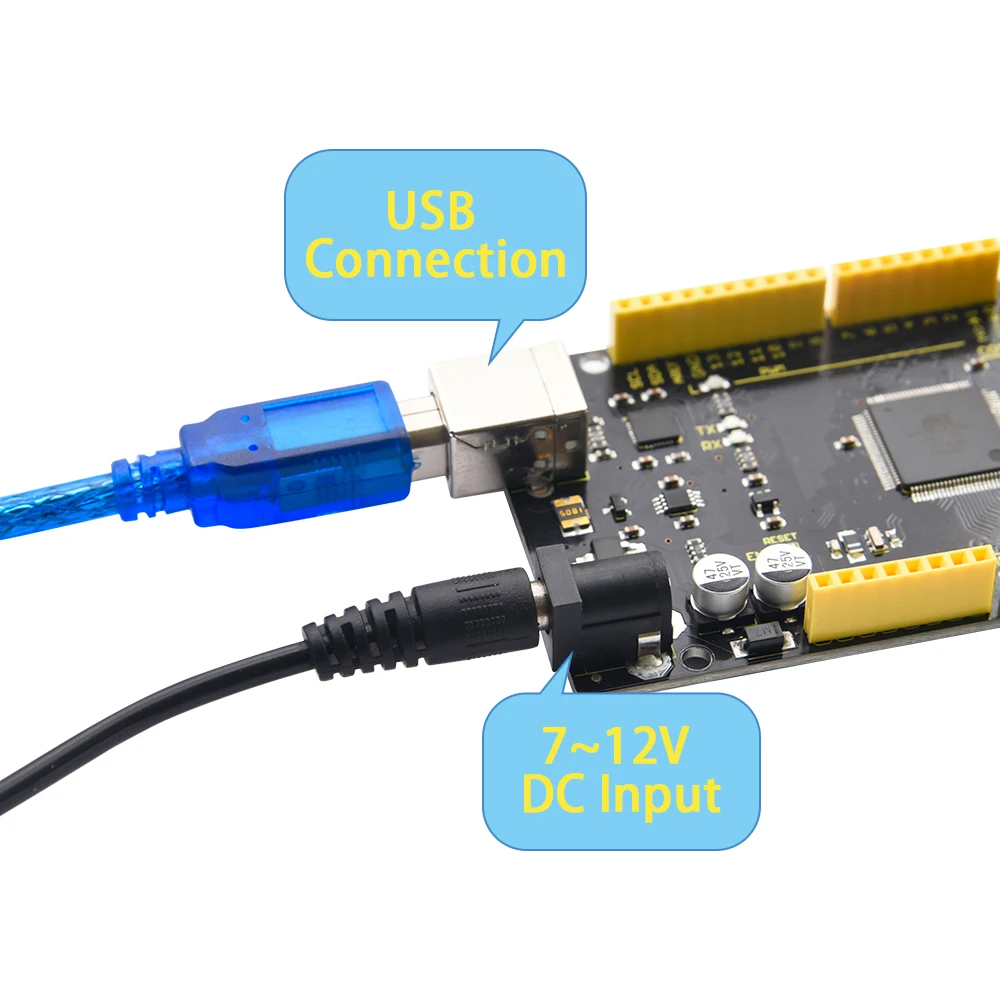 2020 NEW Keyestudio MEGA  Development  2560 Board w/USB Serial Chip CP2102 +USB Cable Compatible For Arduino Mega 2560