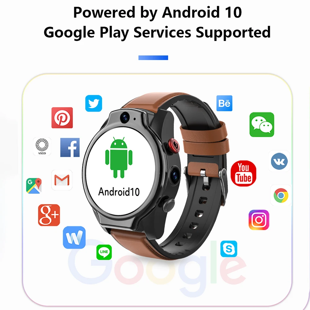 Lemfo Smartwatch 2022 LEM14   ̵ 10 Gps 4G RAM IP68  64 Ⱑ Ʈ ROM  ī޶ 1100Mah ͸ Wifi Ʈ ġ ڿ  
