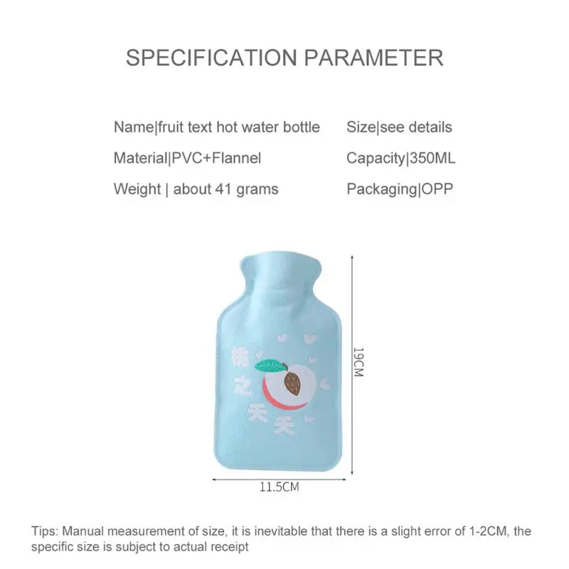 Мини-грелка с милым мультяшным рисунком, ручная теплая грелка, портативный ручной подогреватель для девочек, карман для рук, для ног, для наполнения водой, горячая Распродажа