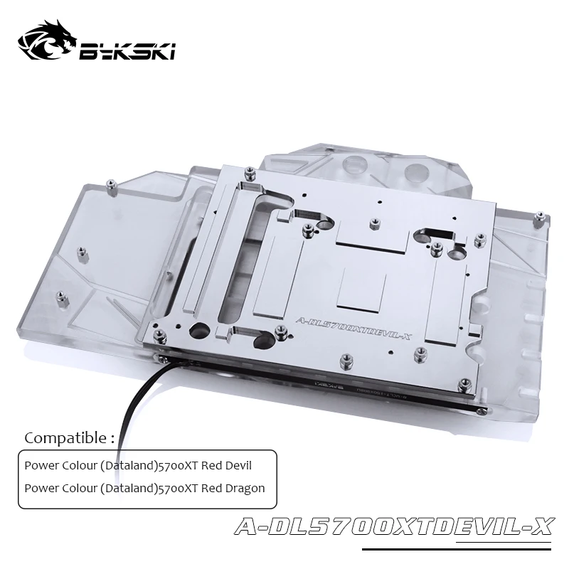 ^Cheap Bykski GPU Water Block for Power Colour (Dataland)5700XT Red Devil /Dragon GPU Cooler ,A-DL5700XTDEVIL-X