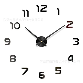 

Cross-Border Wholesale Clock Creative Acrylic Fashion Watch DIY Oversized Quartz Clock Living Room Decoration Hanging Clock