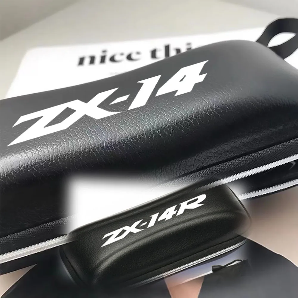 Чехол для очков KAWASAKI NINJA ZX14R аксессуары мотоциклов ZX14 ZZR черный кожаный чехол с