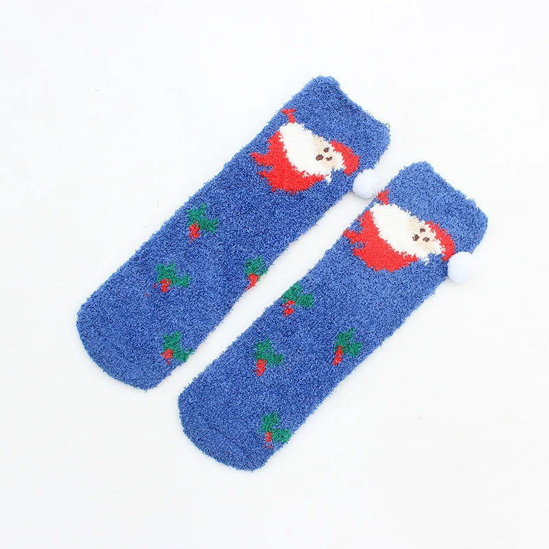 Японский стиль вышитые тапочки рождественские носки женские коралловые шерстяные утолщенные теплые розовые носки с забавными мультяшными животными 092501 - Цвет: 25