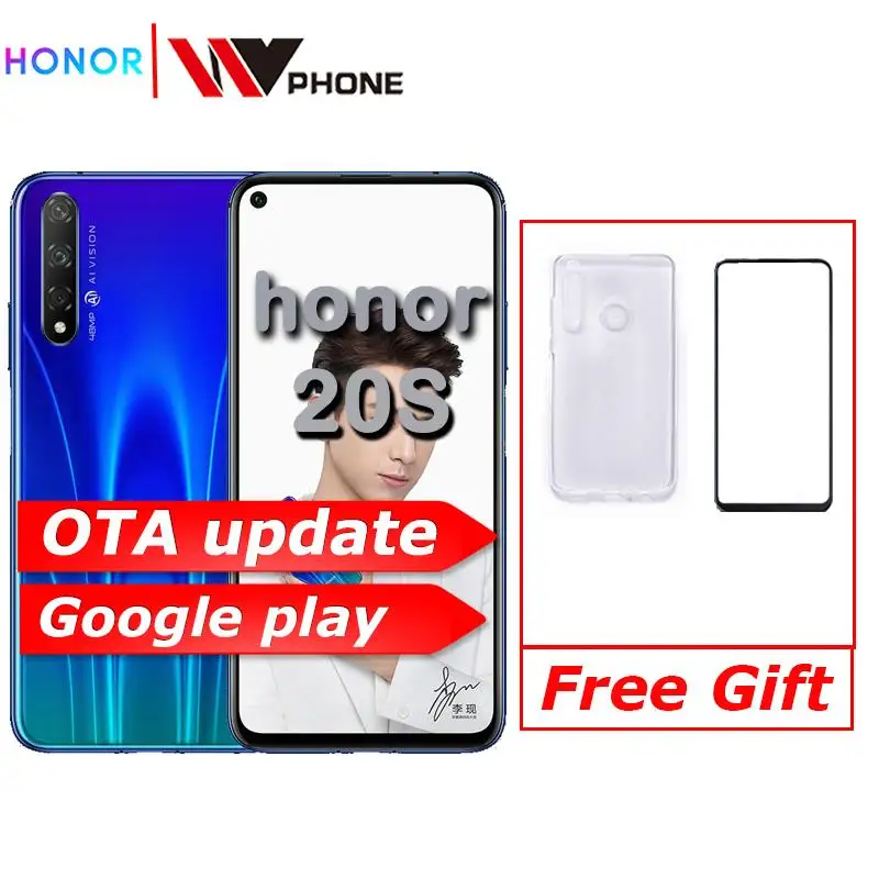 Honor 20 s смартфон Kirin 810 Восьмиядерный 6 26 дюймов полный экран 48 МП три камеры 3750 мАч