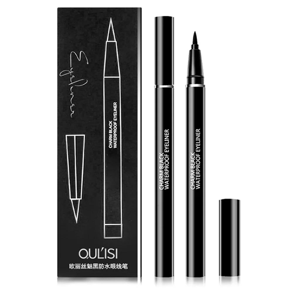 Водостойкая жидкая подводка для глаз Sweatproof Eye Liner Pen Карандаш со стальным шариком