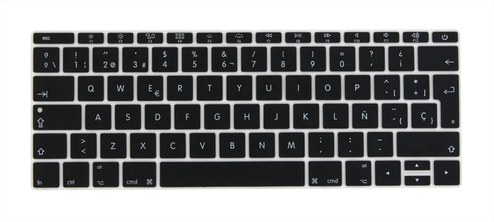 Испанская евро клавиша Enter Крышка для- Macbook Pro 1" 13,3 дюймов(без сенсорной панели) модель A1708 - Цвет: Black