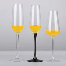 200-300 мл 3 вида стилей стержень черный Кубок стеклянная чашка Хрустальное стекло шампанское вино чашка пузырьки es сладкое вино стекло дегустация чашка с носом