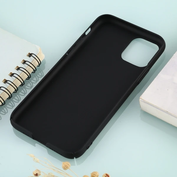 Сплошной цвет пластиковый защитный чехол для iPhone 11 Pro - Цвет: Black
